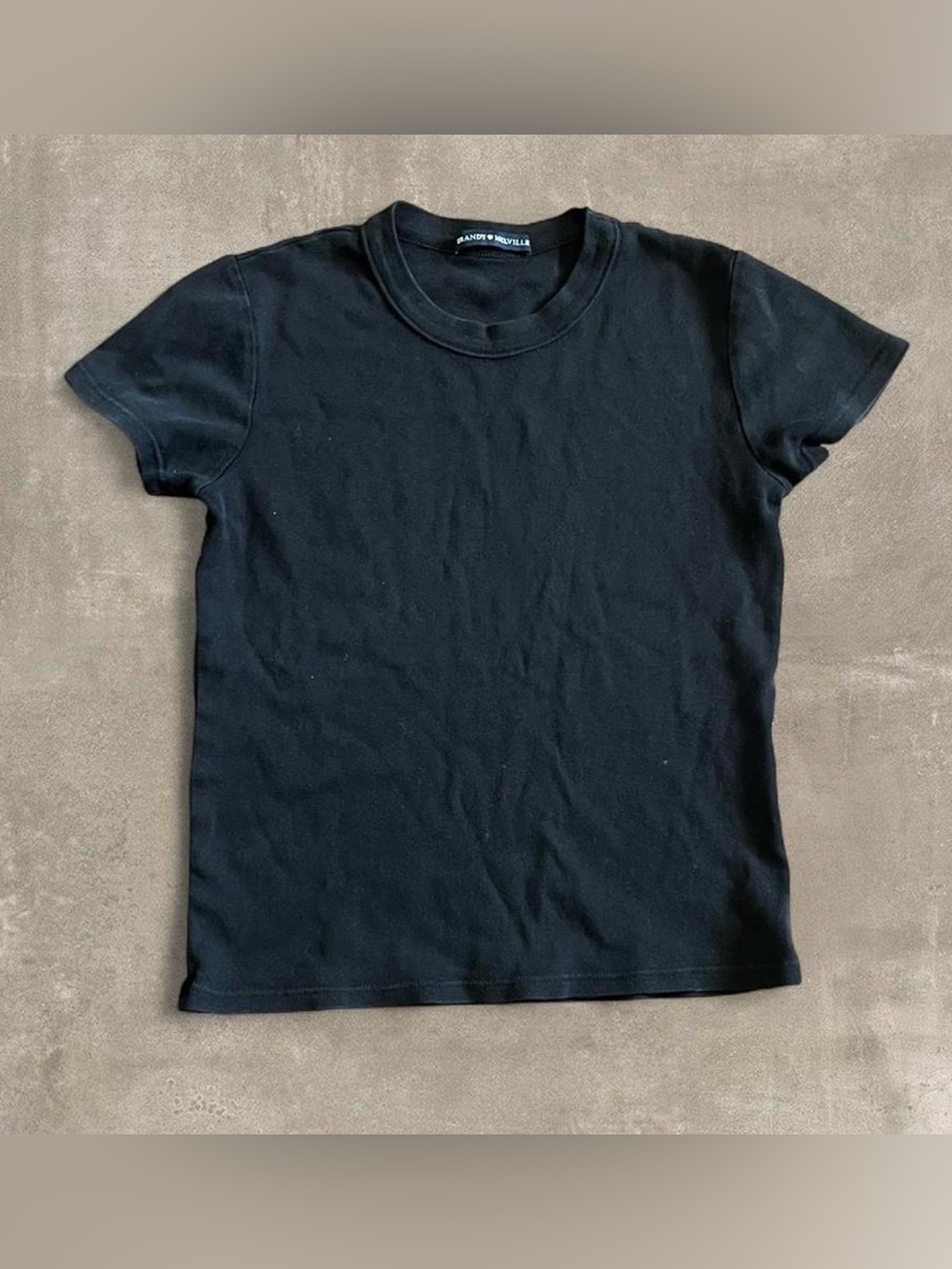 Brandy Melville Black Baby Tee